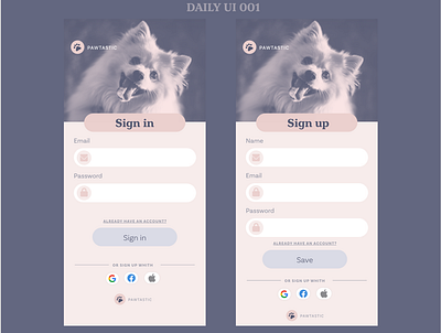 Daily UI:001 design ui