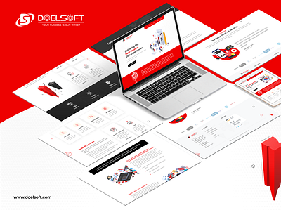 doelsoft website ui design visual design website website concept website design
