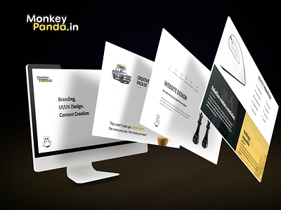 monkeypanda website monkeypanda ui design visual design webdesign website