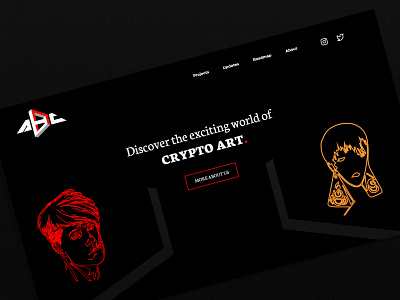 CRYPTO ART Design crypto illustration visual design web website