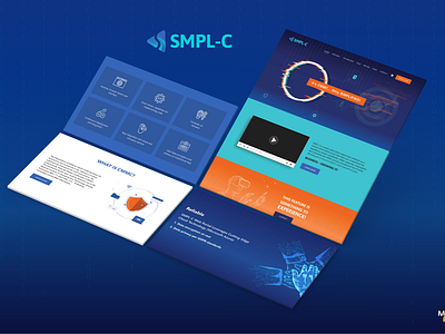SMPL-C Website Design dashboard design logo ui design visual design website