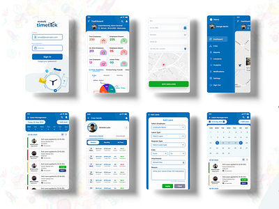 Timetick Mobile app Design