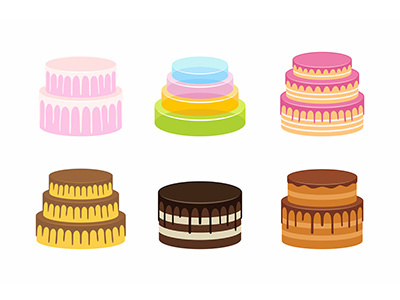 Cakes set