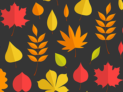 Seamless pattern with autumn leaves autumn background botany colorful deciduous flora forest green leaf nature october tree