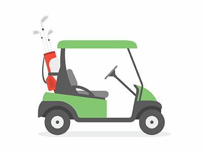 Golf cart auto car cart game gold golf golfer golfing grass green hole