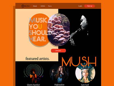 Mush figma web design