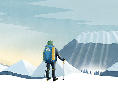 Illustrations for the Russian Mountaineering Federation clean climber illustration interface mountains russia sport ui web