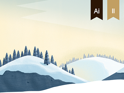 Illustration. Award on Behance award behance climber cream forest illustration light mountains russia web winter