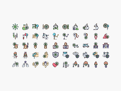 'Covid 19'' icon set pack