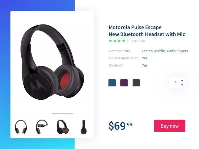 Product checkout minimal cleanui interface