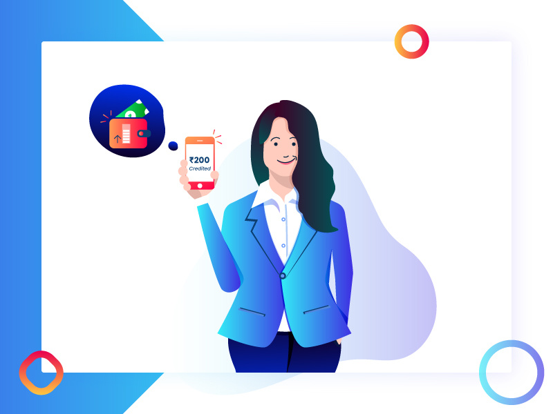 Illustration-Reimbursement concept-illustration gradient illustration