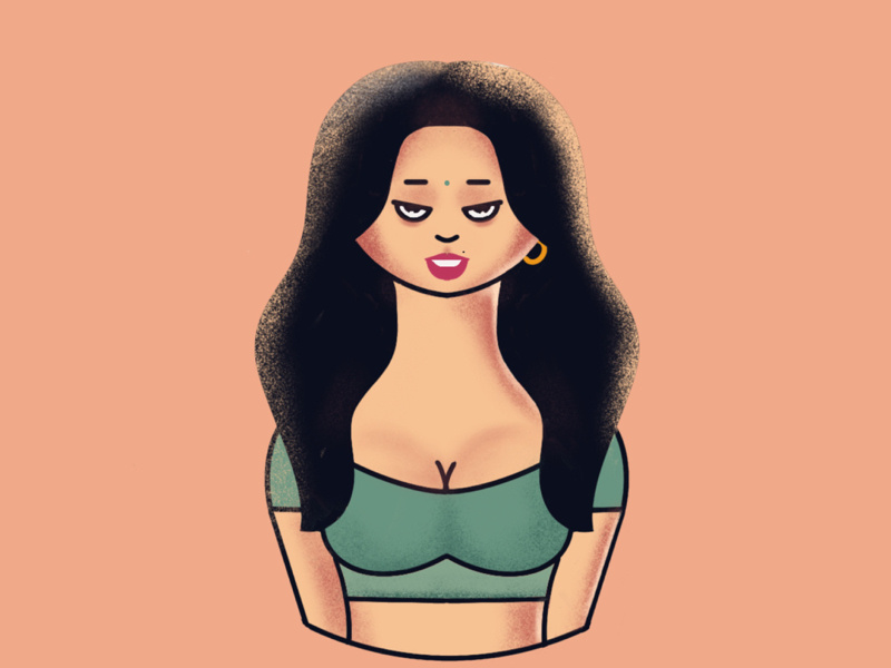 Character Illustration gradient cleanui interface vector graphic concept-illustration ipadpro procreate app illustraion
