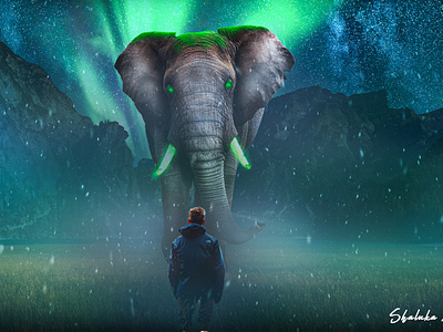 Legendary Tusker design graphic design photo photomanipulation retouching