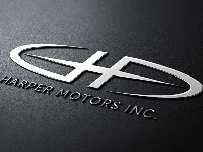 Harper Motors Inc. Logo Mockup automotive logo dreams graphic design illustration