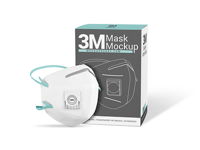 Download Face Mask Mockup Designs Themes Templates And Downloadable Graphic Elements On Dribbble PSD Mockup Templates