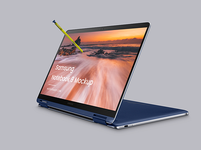 Laptop Mockup (Samsung Notebook 9) devices mockup samsung samsung laptop