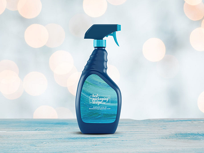 Free Download - Spray Bottle PSD Mockup