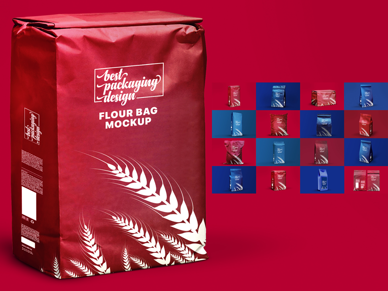 Download 21 Photorealistic Flour Bag PSD Mockup by Anchal on Dribbble
