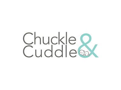 Chuckle & Cuddle Logo Design for Baby Products baby branding baby products kids logo design mom