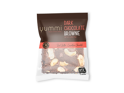 Bakery Products Packaging for YUMMI bakery products branding brownie packaging chocolate cookie pack cookie packaging design packaging packaging design printing