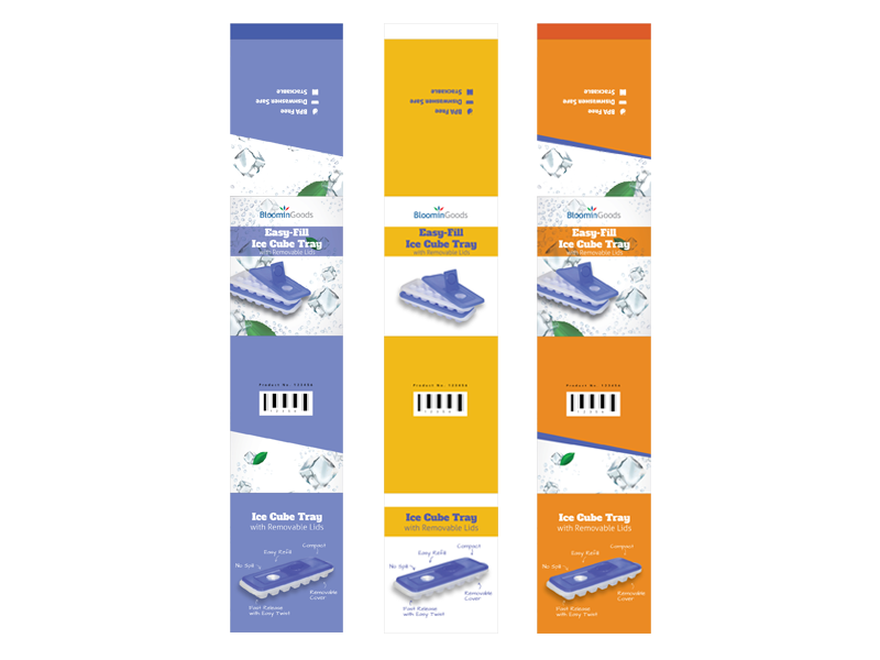 Ice Cube Tray Wrapper Label by Anchal on Dribbble