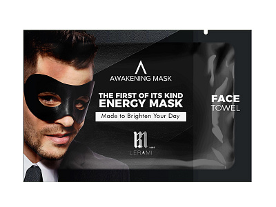 Face Mask for Men Packaging Design cosmetic packaging energy face mask energy mask face mask for men face mask packaging face mask pouch packaging packaging design pouch pouch design