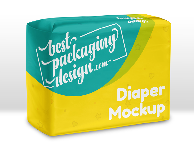 Diaper Packaging Bag Mockup by Anchal | Dribbble | Dribbble