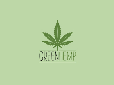 GreenHemp Logo Design branding hemp logo logo logo design