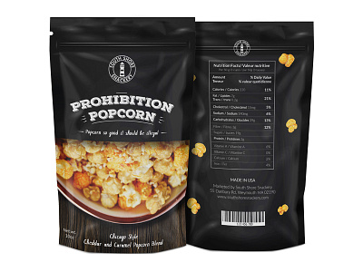 Popcorn Pouch Packaging Design