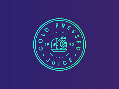 Cold Pressed Juice Logo juice logo logo design minimal logo design stamp logo design