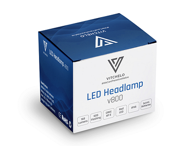 LED Headlamp Packaging Design electronic electronics packaging led led bulb packaging led packaging led products packaging packaging packaging design