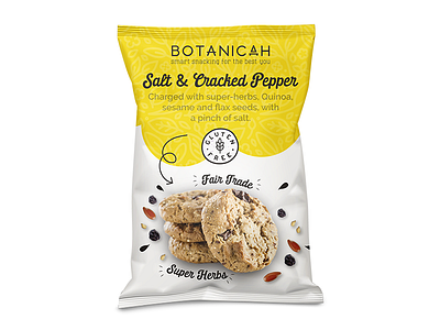 Botanicah Cookie Pouch Packaging Design cookie cookie packaging cookie packaging design cookie pouch packaging design cookies food packaging packaging packaging design pouch