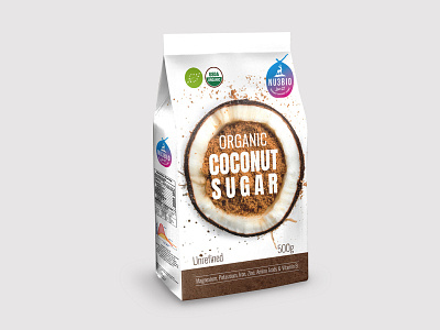 Coconut Sugar Packaging - Food Packaging best packaging branding coconut sugar packaging coconut suger design food packaging label design mockup packaging packaging design premium packaging