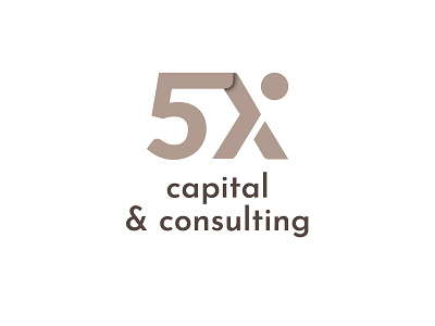 5X Capital & Consulting Logo Design branding consulting logo design logo logo design startup logo