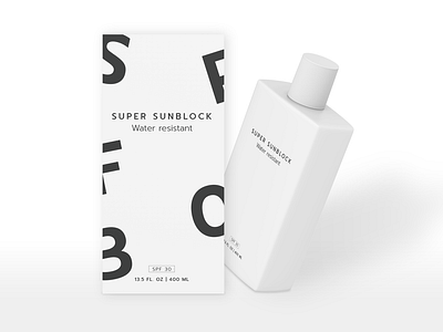 Clean Sunscreen Packaging & 3D Mockup - Cosmetic Packaging