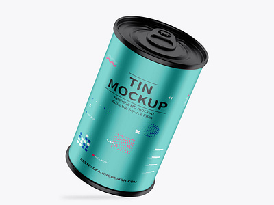 Olive Tin Can Mockup