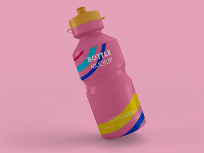 Sport Plastic Water Bottle Mockup