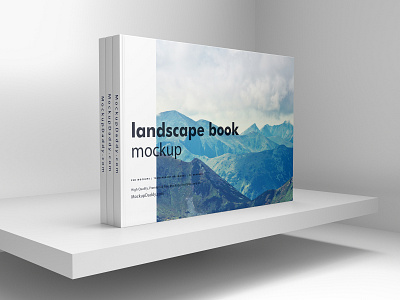 Landscape Book Mockup book book cover mockup book mockup book mockup download book psd mockup landscape book mockup mockup