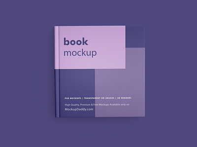 Square Book Mockup by Anchal on Dribbble