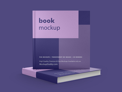 Square Book Mockup book book cover book cover design book cover mockup book mockup book psd mockup branding design logo mockup square book mockup