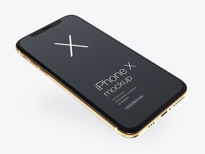 Ultra Realistic Iphone Xs Gold Mockup