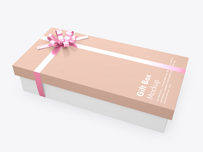 Download Gift Box Mockup By Anchal On Dribbble