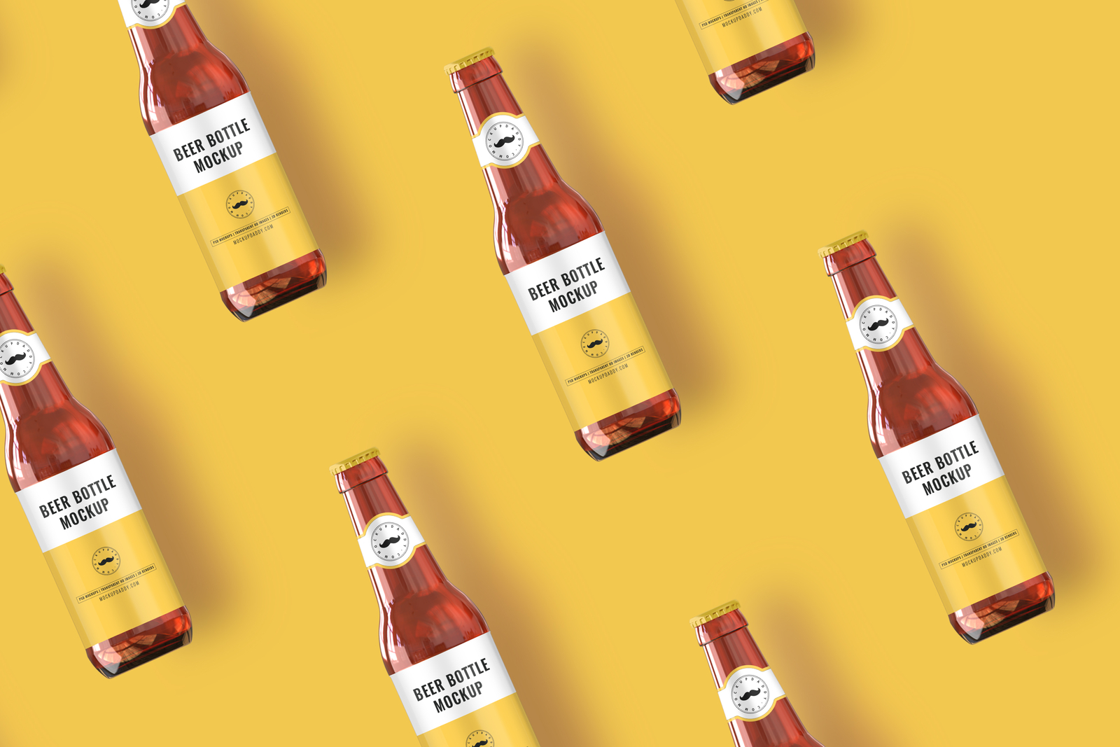 Download Beer Bottle Mockup by Anchal on Dribbble