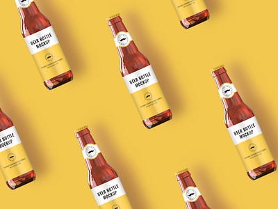 Download Beer Bottle Mockup By Anchal On Dribbble