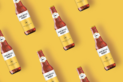 Beer Bottle Mockup beer beer bottle beer bottle mockup beermockup best packaging box packaging brand branding design label label design logo mockup packaging packaging design packaging mockup premium premium packaging psd psd mockup