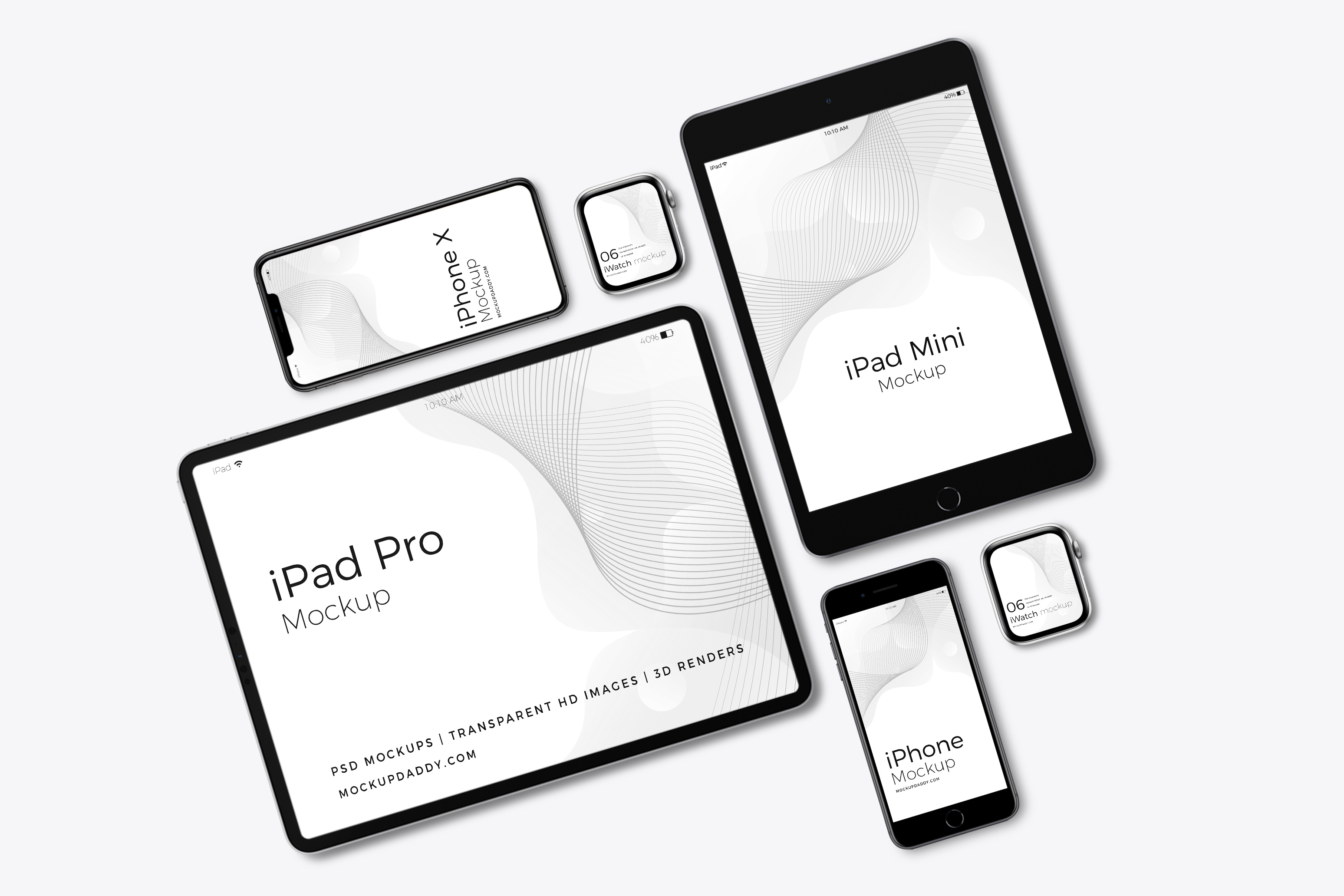 Download Dribbble - all-appple-devices-psd-mockup.jpg by Anchal PSD Mockup Templates