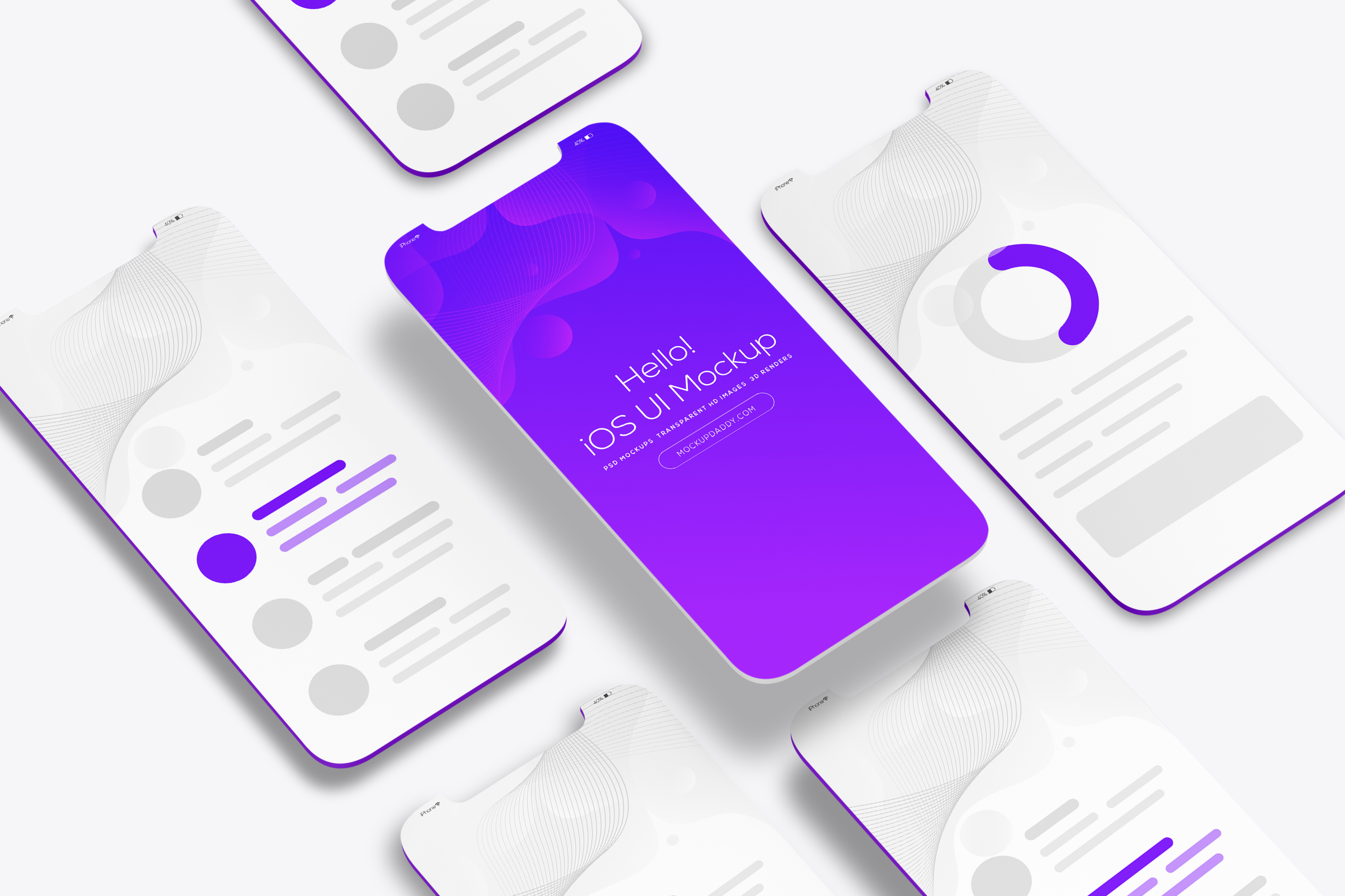 Ui Design Isometric Mockup by Anchal on Dribbble
