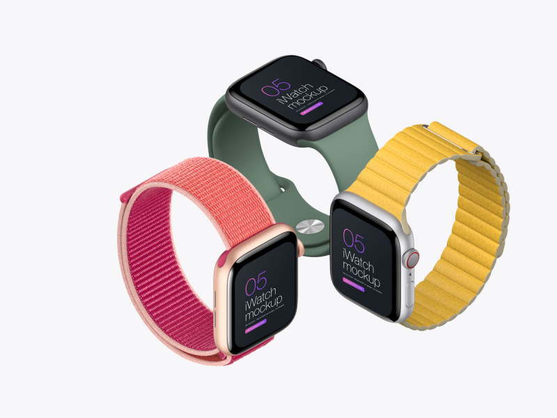 1070+ Iwatch Mockup Psd
