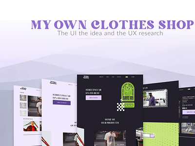 Clothes shop Website UI/UX Design