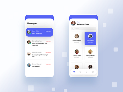 Messages android app blue branding design ios iphone message ui ux